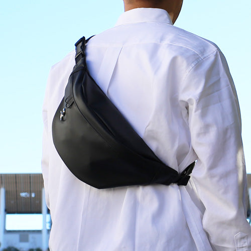 Ethical Leather Simple Mini Waist Pouch Body Bag 2L