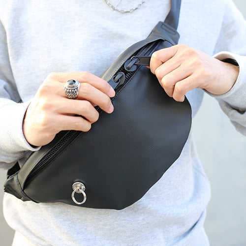 Ethical Leather Simple Mini Waist Pouch Body Bag 2L