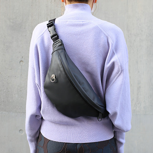Ethical Leather Simple Mini Waist Pouch Body Bag 2L
