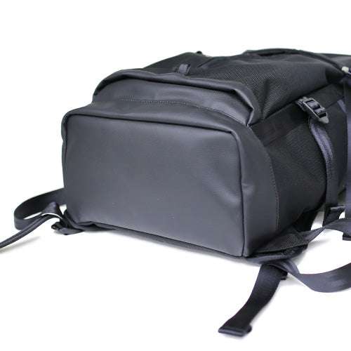 Ethical Leather & Eco Cordura Combination Backpack Rucksack 20L