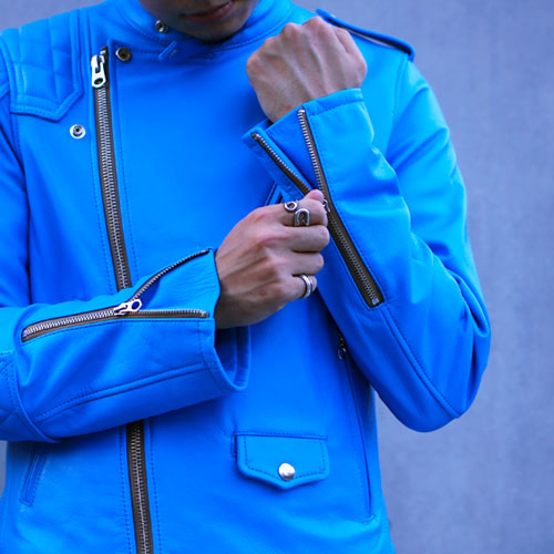 MONSTAR Leather Rider's Jacket, Mod Target