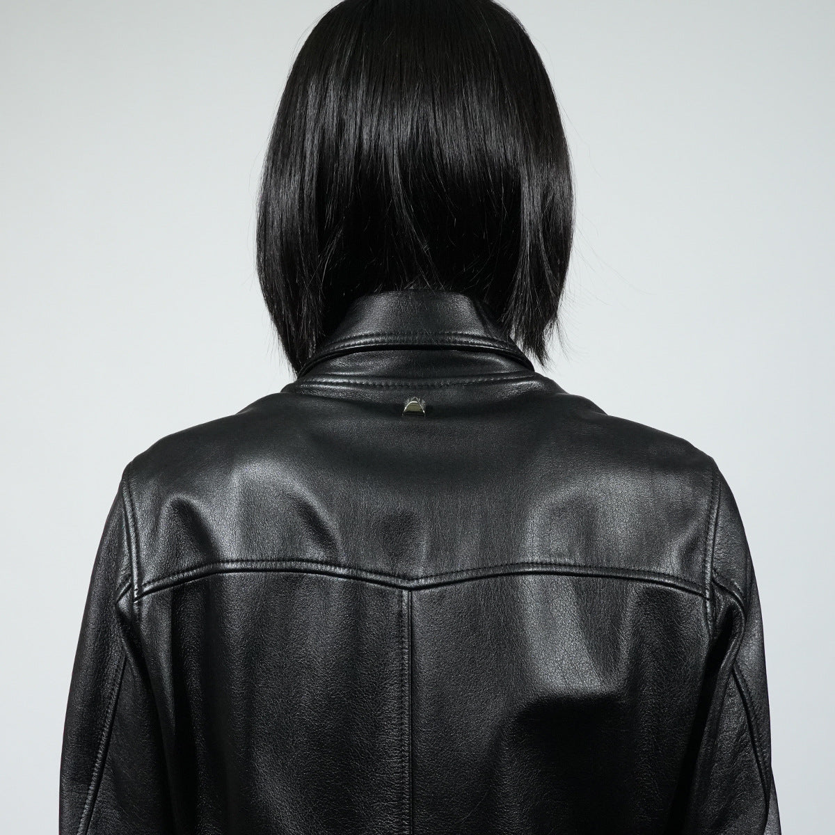 KADOTANI 皮革騎士夾克,雙層部落