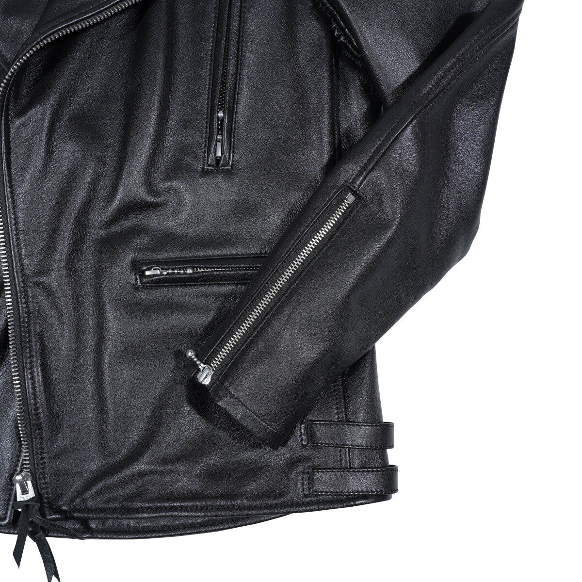 KADOTANI 皮革騎士夾克,雙層部落