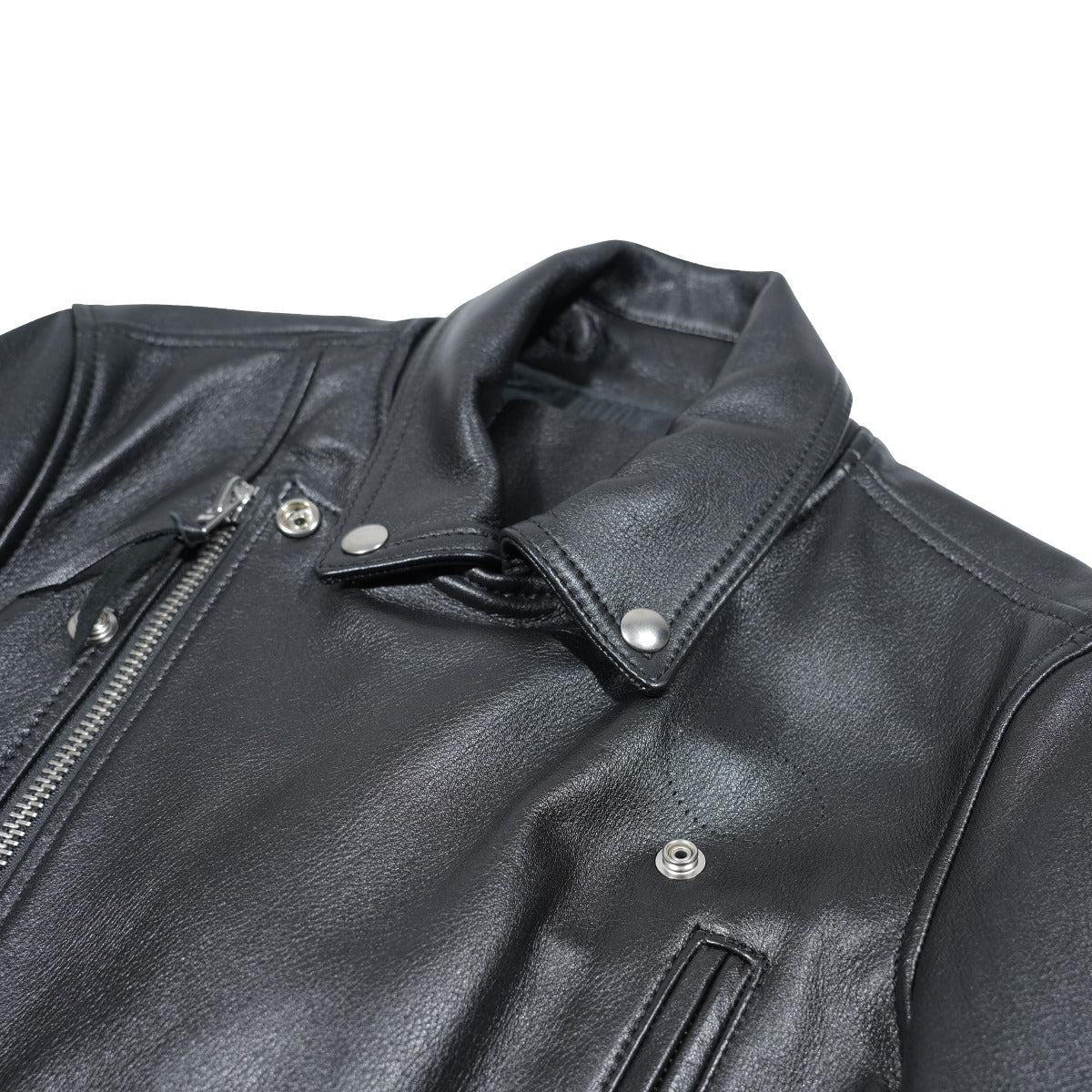 KADOTANI 皮革騎士夾克,雙層部落