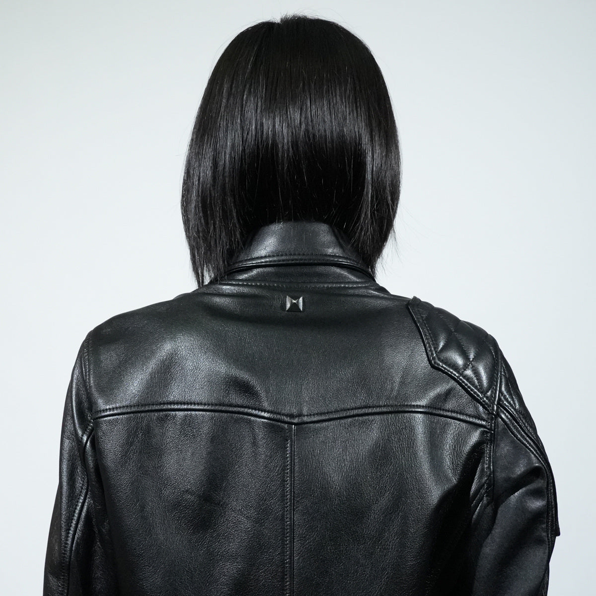 KADOTANI 加墊皮革騎士夾克,雙層部落