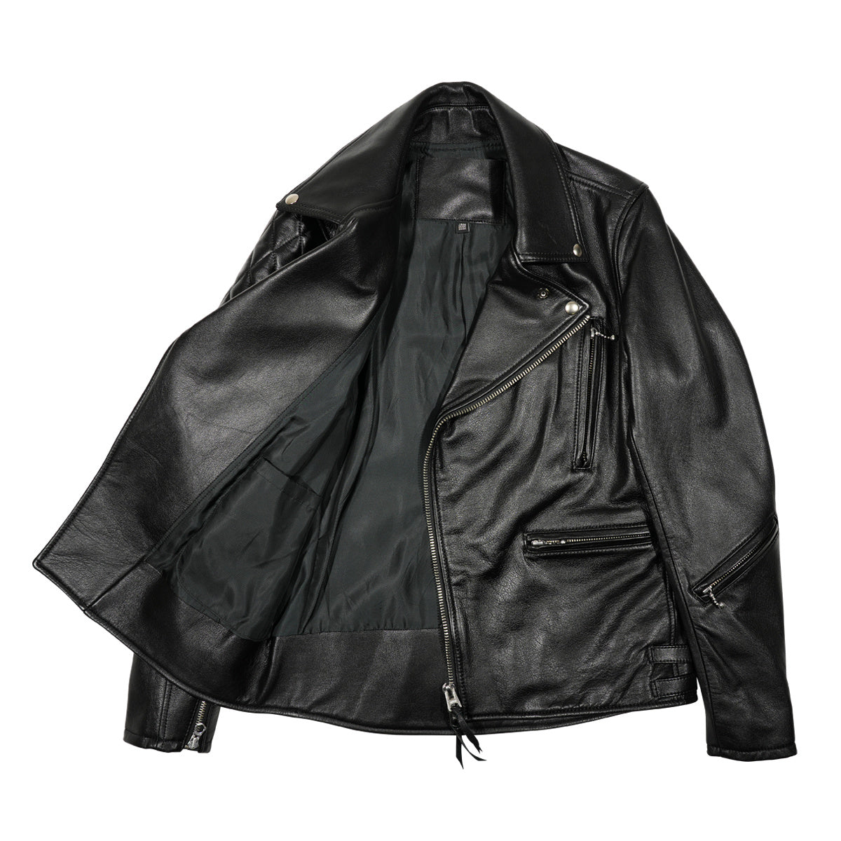 KADOTANI 加墊皮革騎士夾克,雙層部落