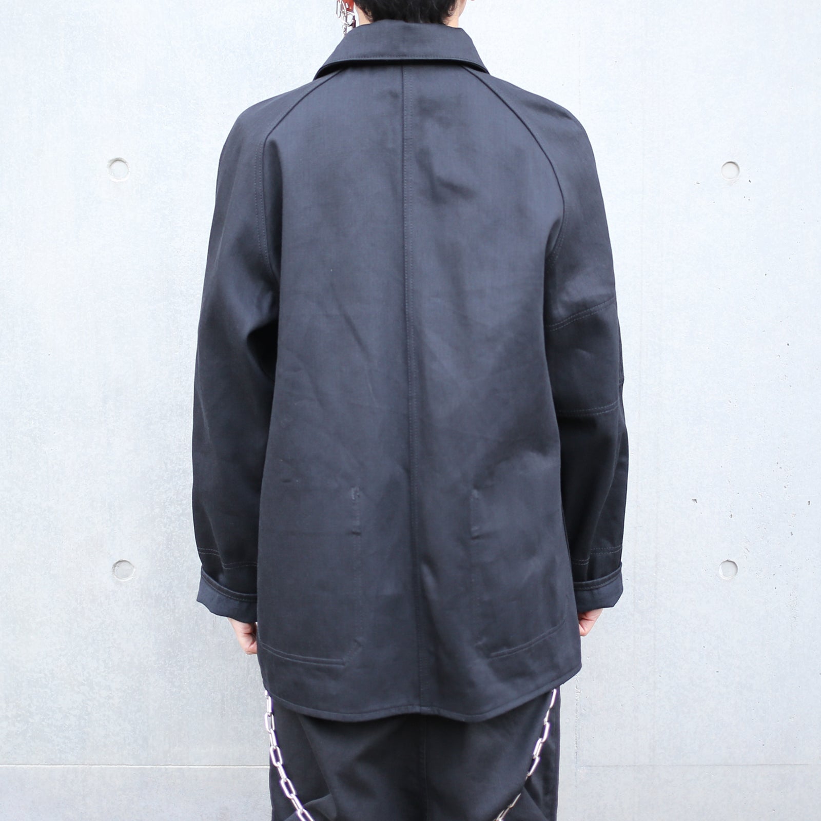 Super Angry"" Coverall Black Denim