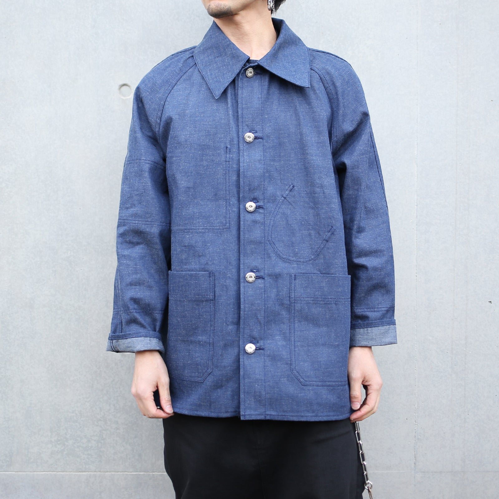 Super Angry"" Coverall Blue Denim