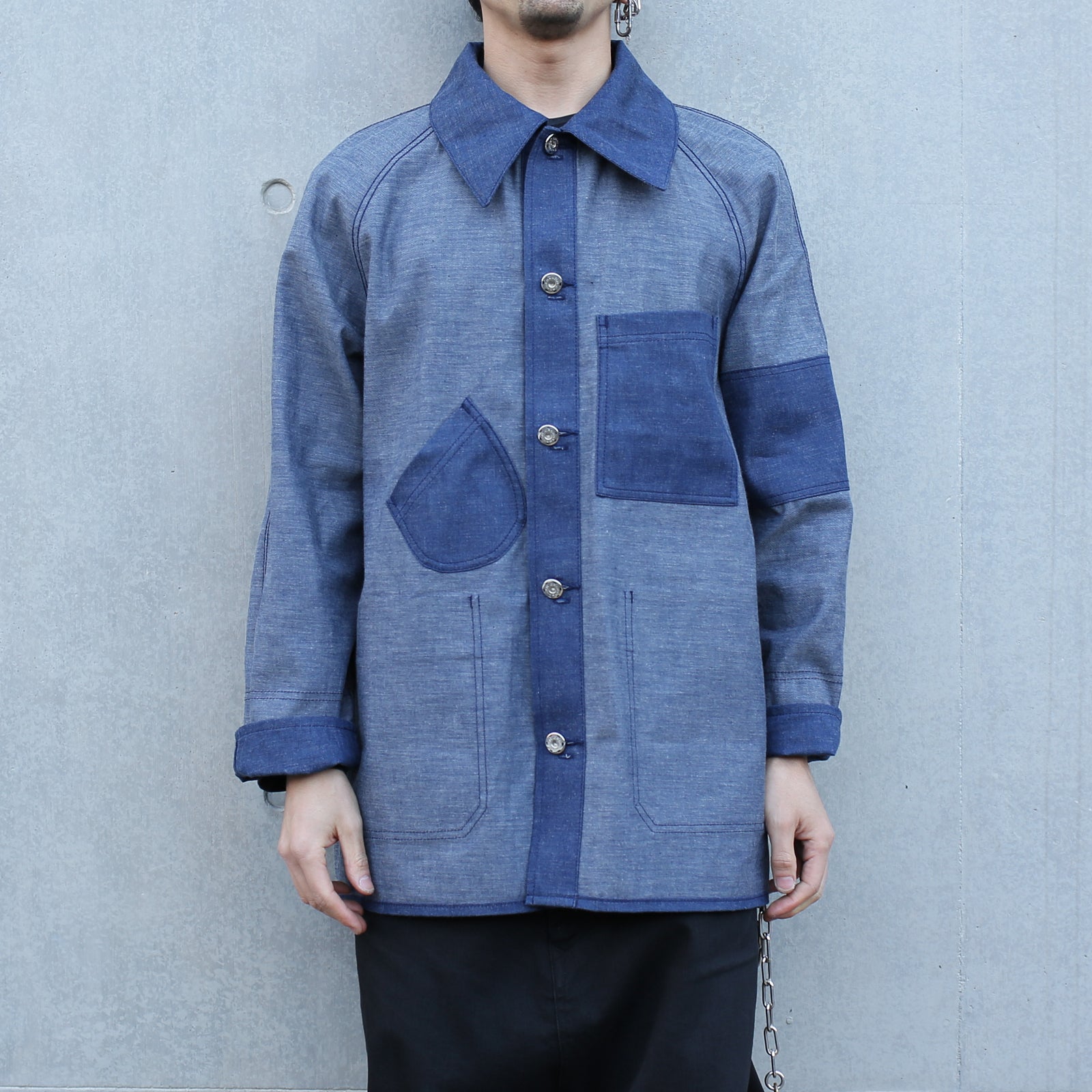 Super Angry"" Coverall Blue Denim