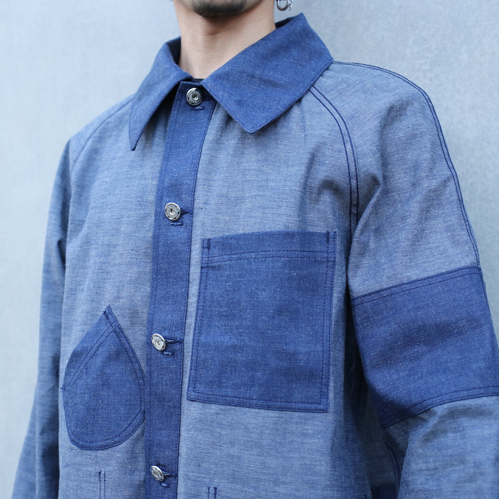 Super Angry"" Coverall Blue Denim