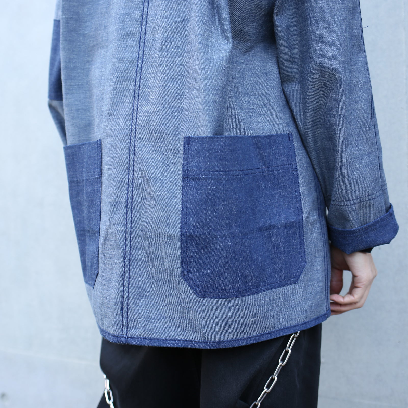Super Angry"" Coverall Blue Denim