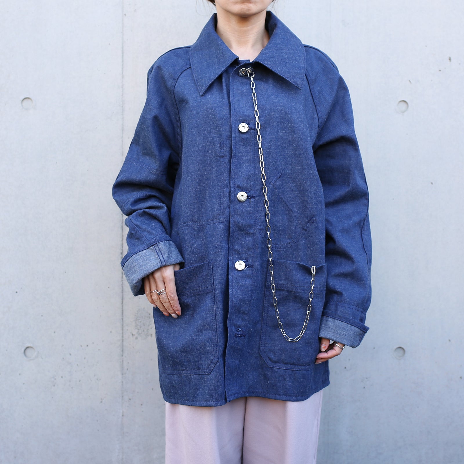 Super Angry"" Coverall Blue Denim
