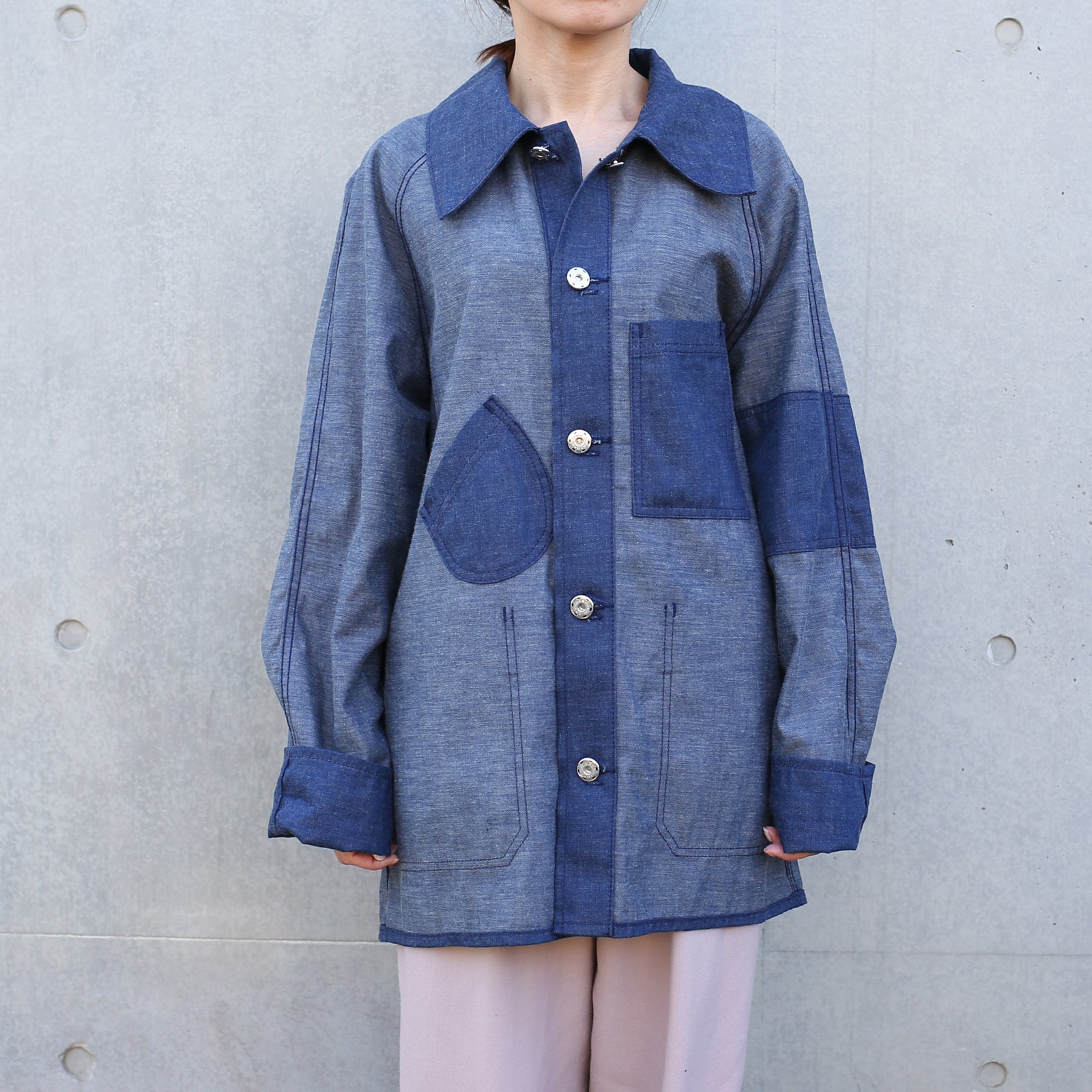 Super Angry"" Coverall Blue Denim