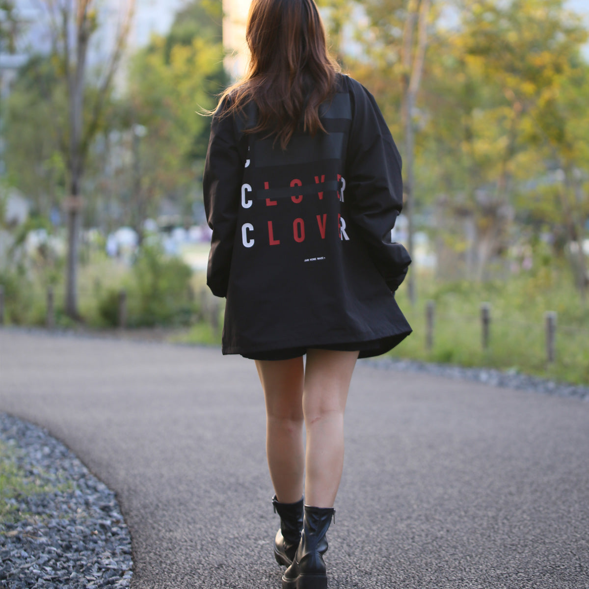 Gentle Coach Jacket TYPE2 / CLOVER - Love Hidden in Black