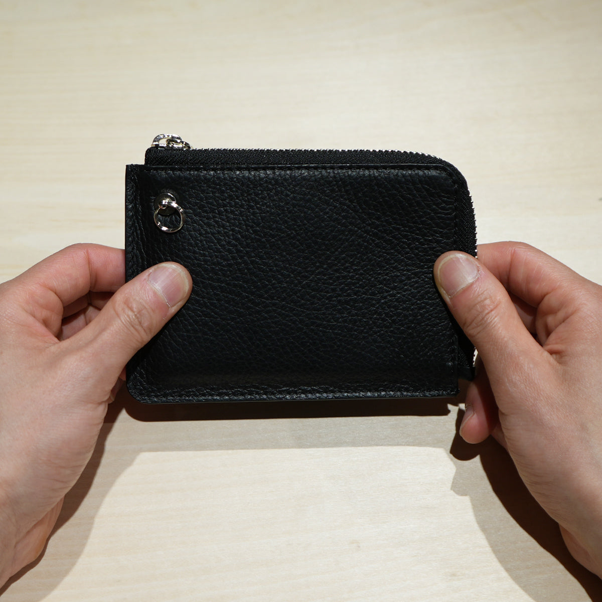 4NK Trick Mini Zip Multi Wallet Cashless Wallet / L-Shaped Zipper / Bifold / Eyelet