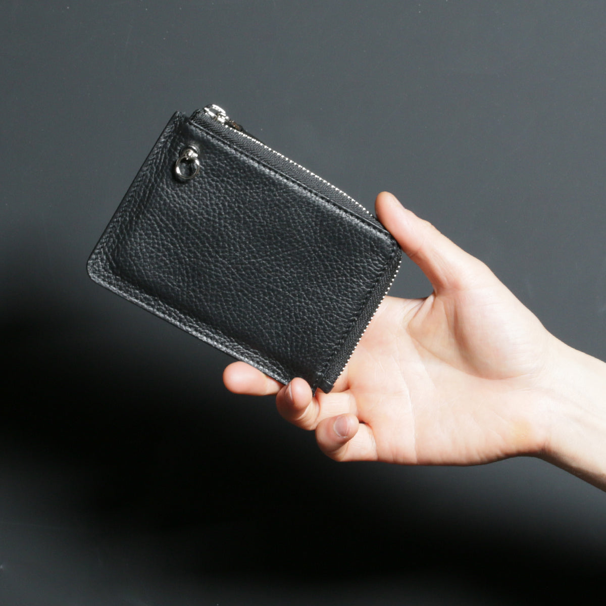 4NK Trick Mini Zip Multi Wallet Cashless Wallet / L-Shaped Zipper / Bifold / Eyelet