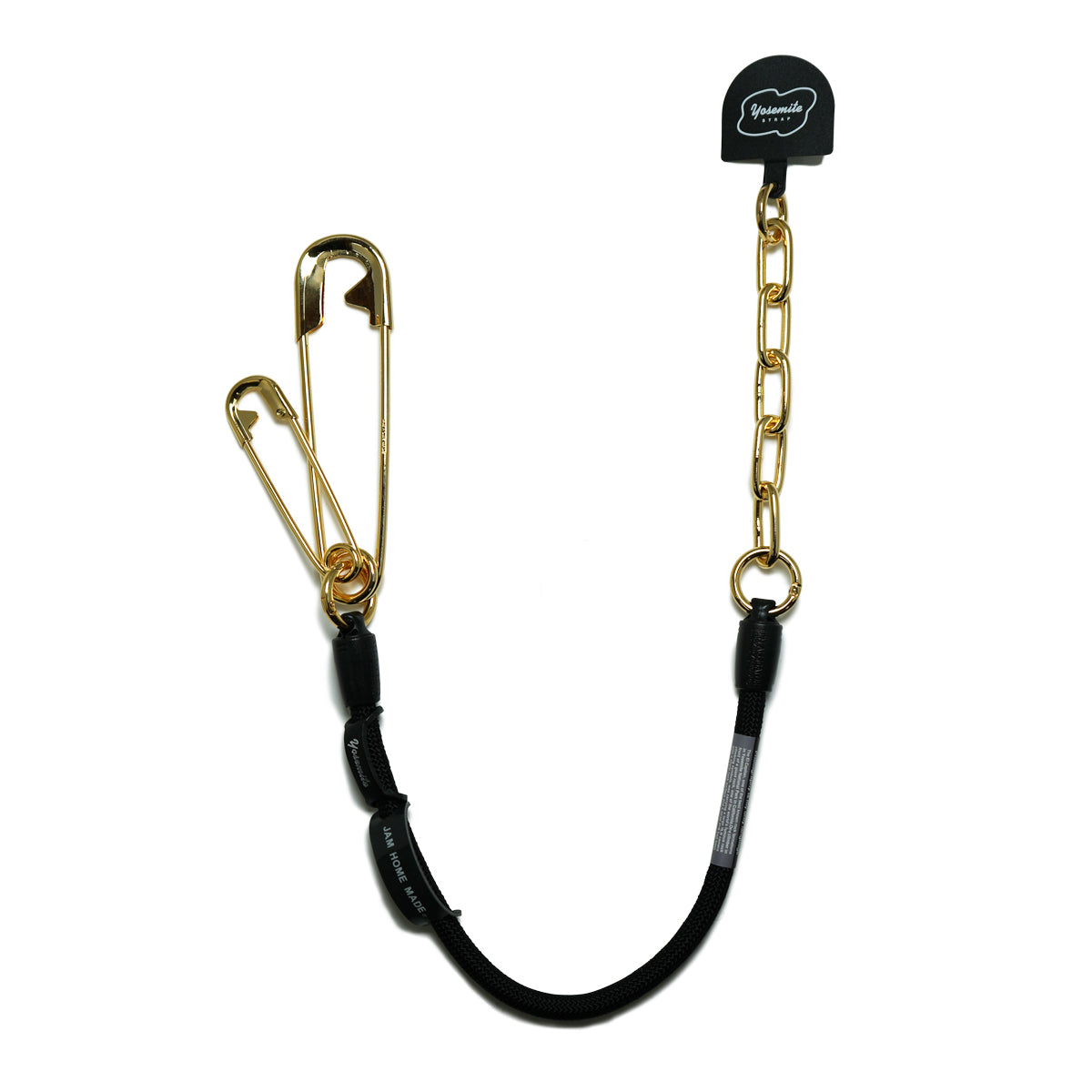 YOSEMITE - Yosemite Strap 4NK Multi Cord Chain Smartphone Shoulder & Wallet Chain Short - Gold