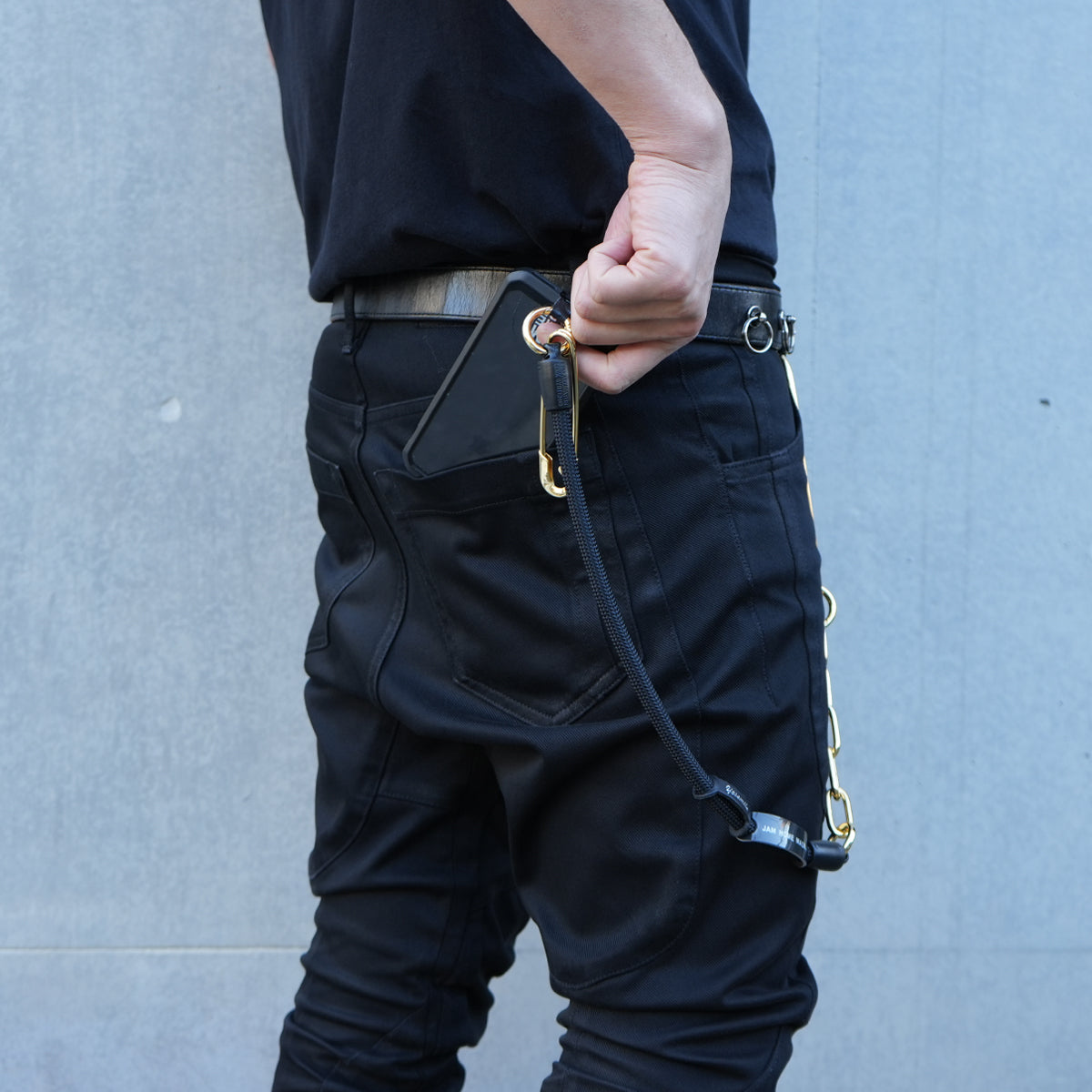 YOSEMITE - Yosemite Strap 4NK Multi Cord Chain Smartphone Shoulder & Wallet Chain Short - Gold