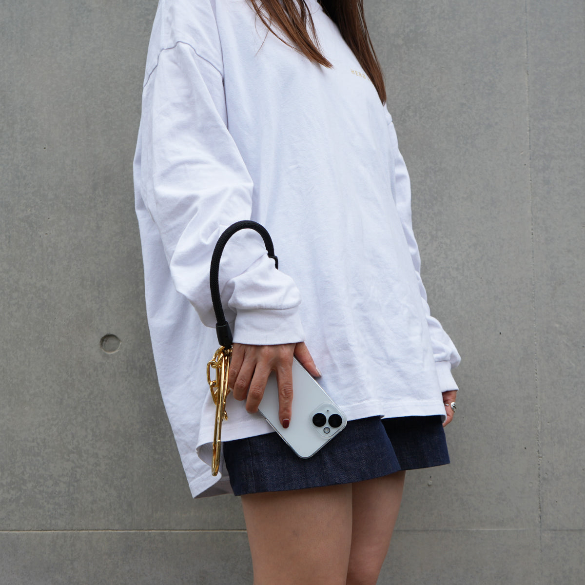 YOSEMITE - Yosemite Strap 4NK Multi Cord Chain Smartphone Shoulder & Wallet Chain Short - Gold