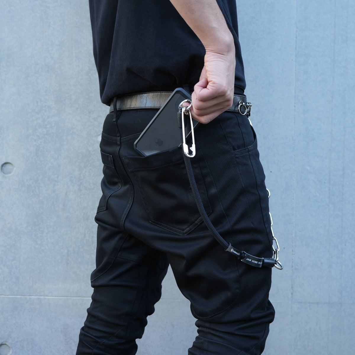 YOSEMITE - Yosemite Strap 4NK Multi Cord Chain Smartphone Shoulder & Wallet Chain Short - Silver