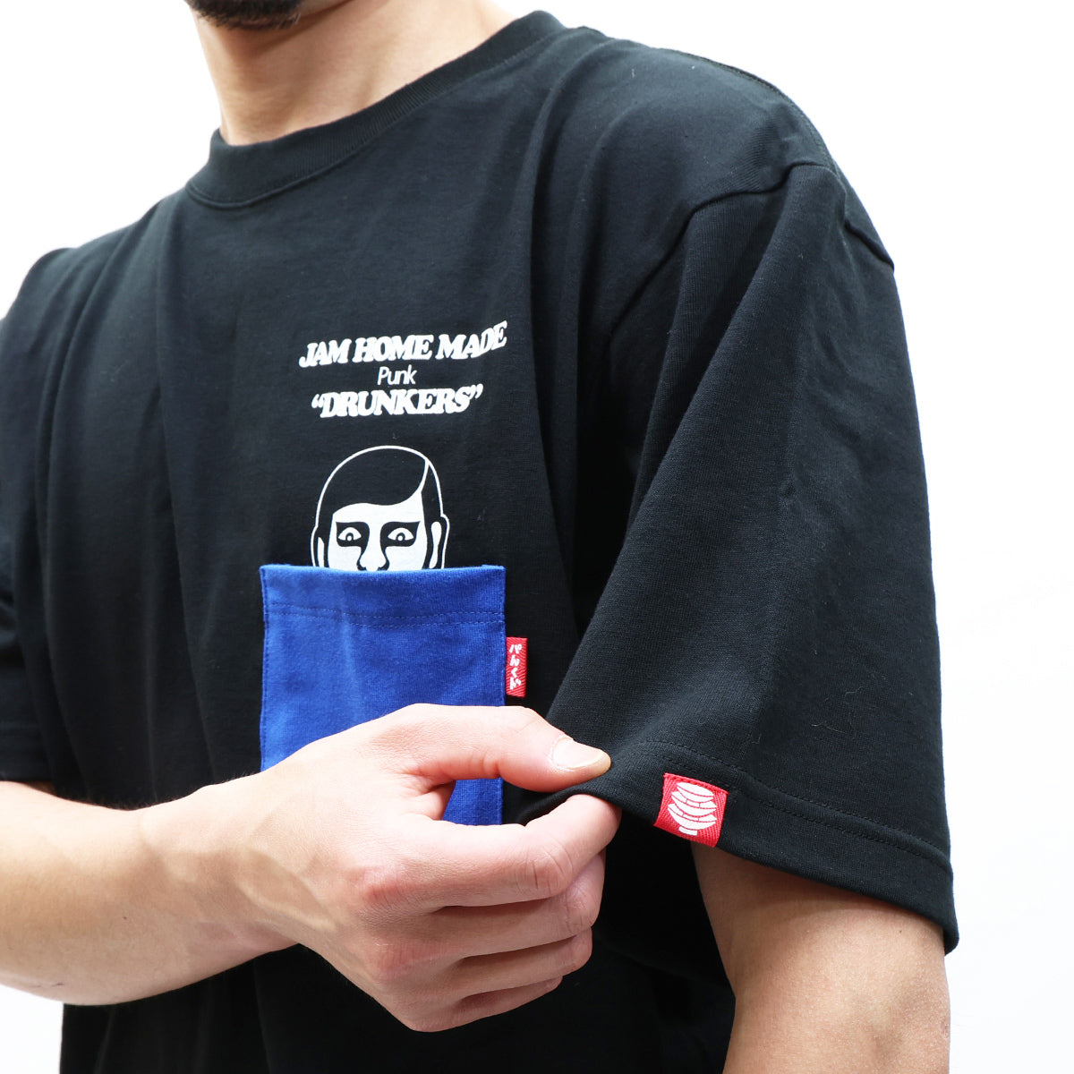 PUNK DRUNKERS "That Guy's Pocket" T-Shirt, Black