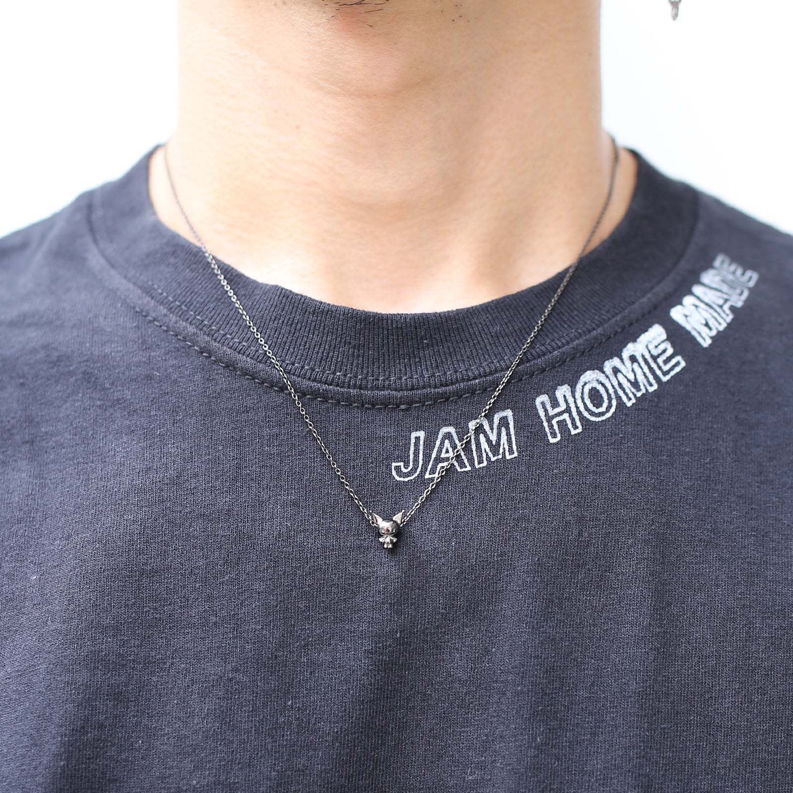 Kuromi Clover Necklace - Black