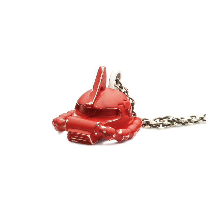 Mobile Suit Gundam Char's Zaku Face Necklace -RED-