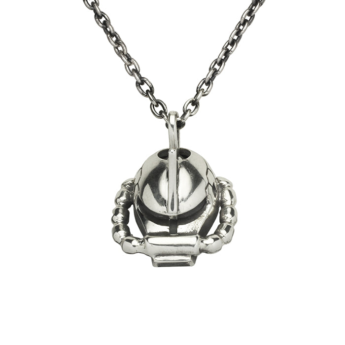 Mobile Suit Gundam Char's Zaku Face Necklace -SILVER-