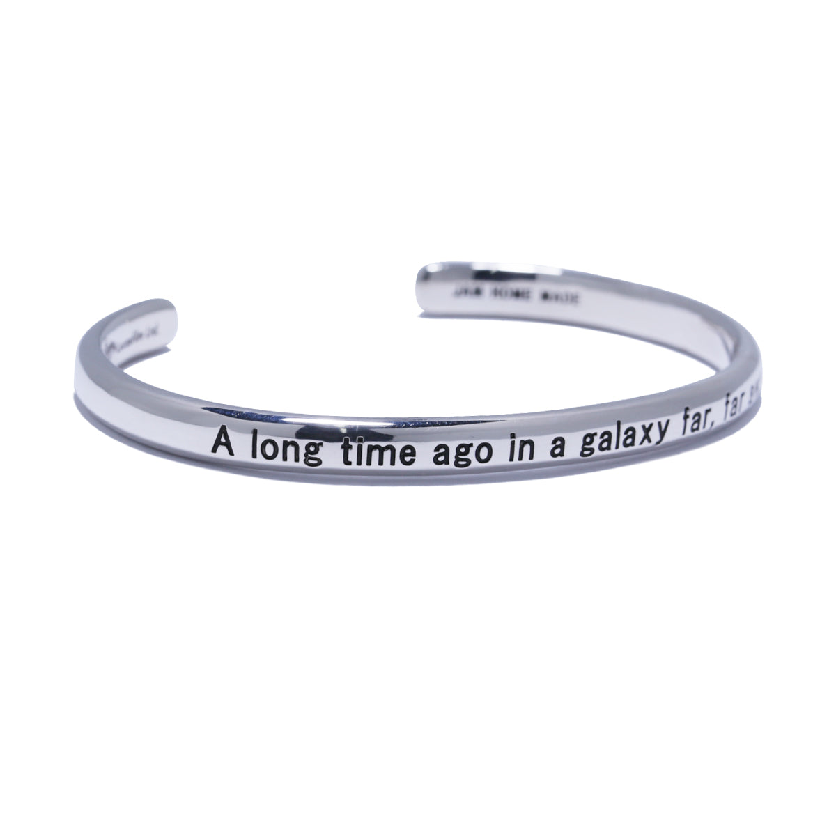 Star Wars™ Introduction Message Bangle - Silver
