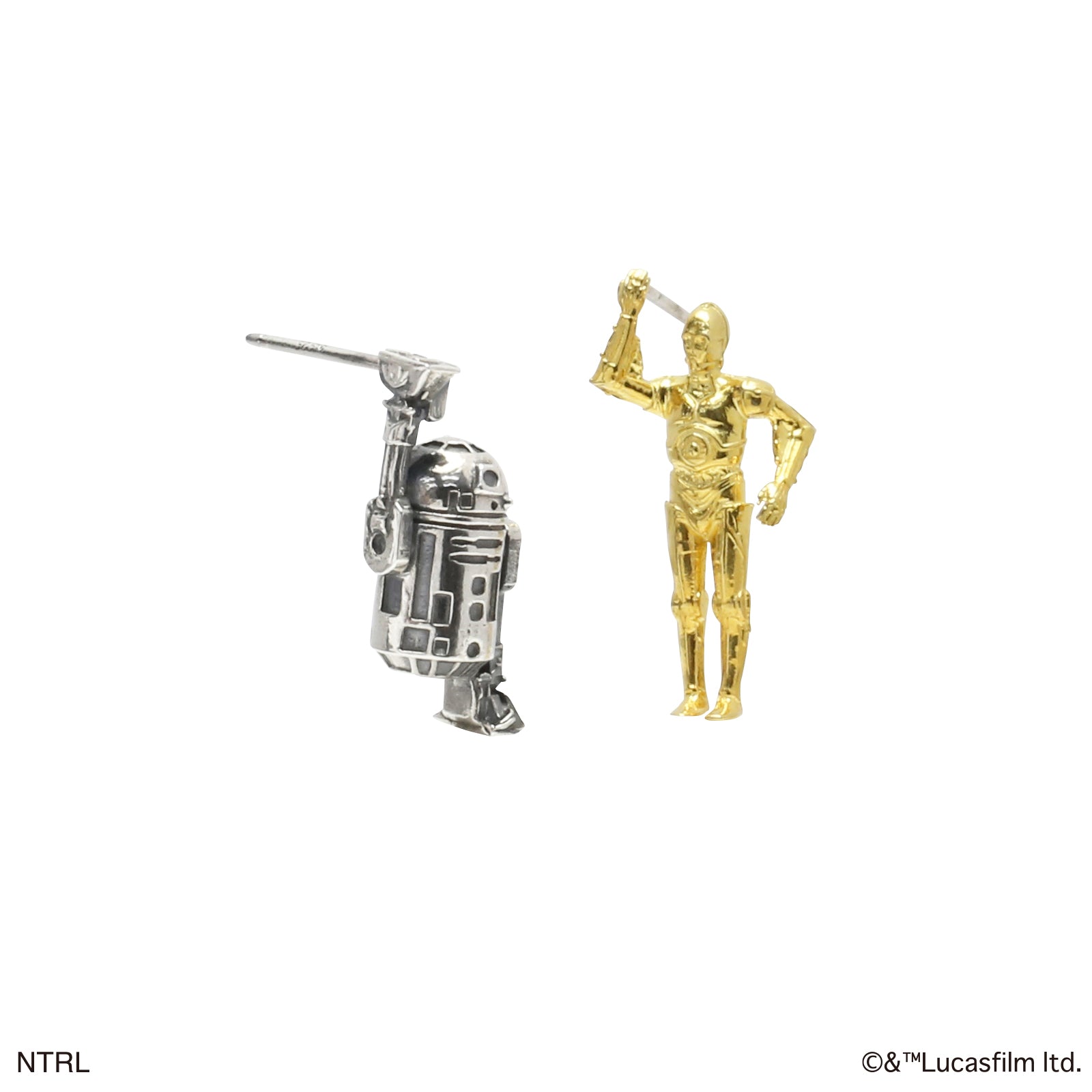 星球大战™ C-3PO 吊坠耳环(单只)