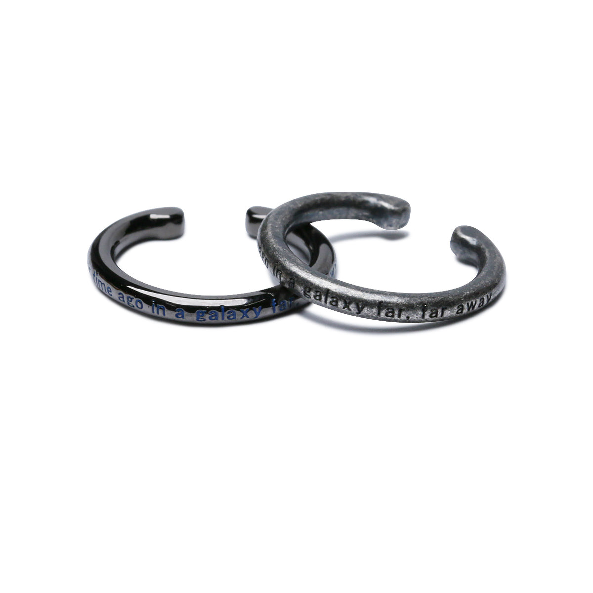 Star Wars™ Introduction Message Ear Cuff - Silver (Smoked)/Single Ear