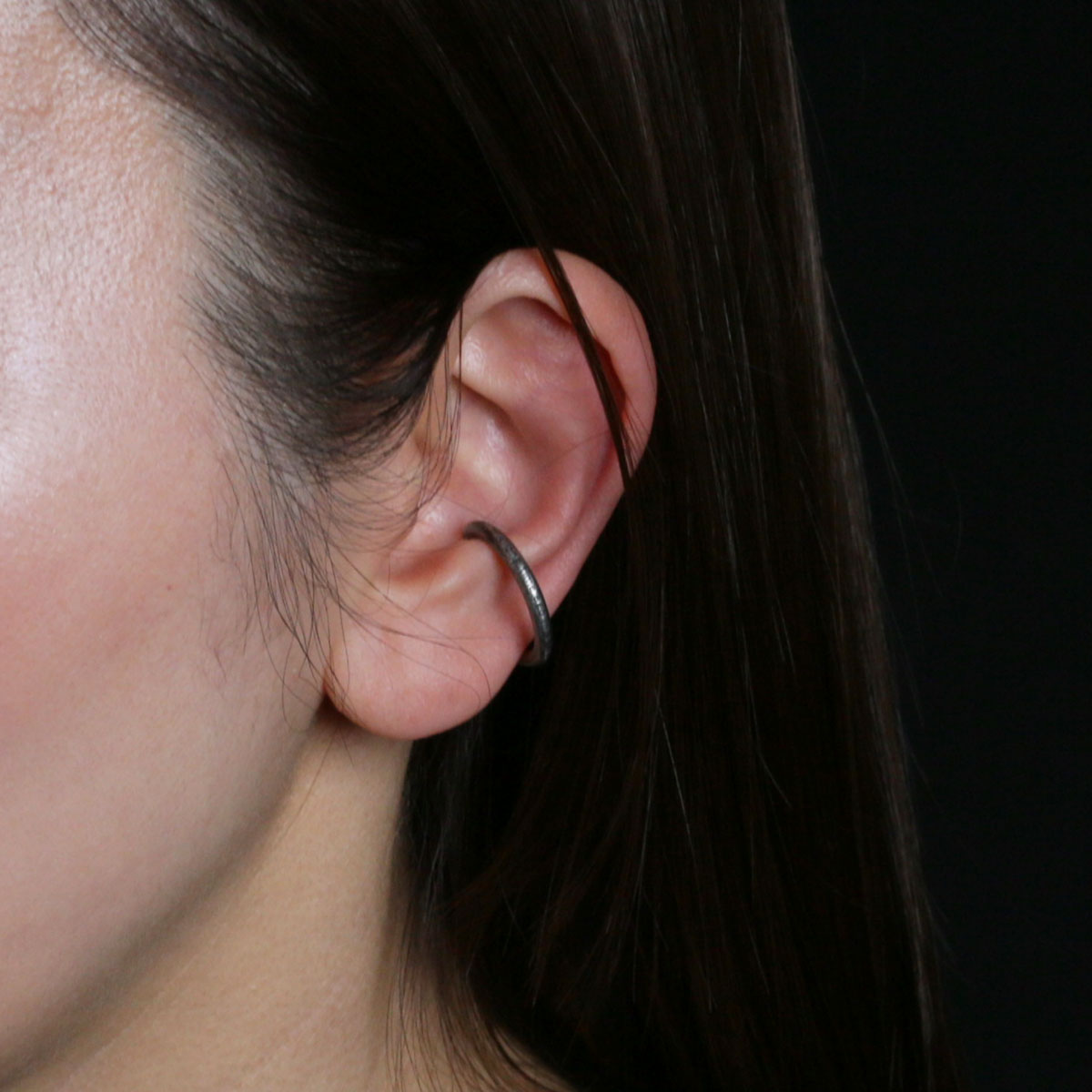 Star Wars™ Introduction Message Ear Cuff - Silver (Smoked)/Single Ear