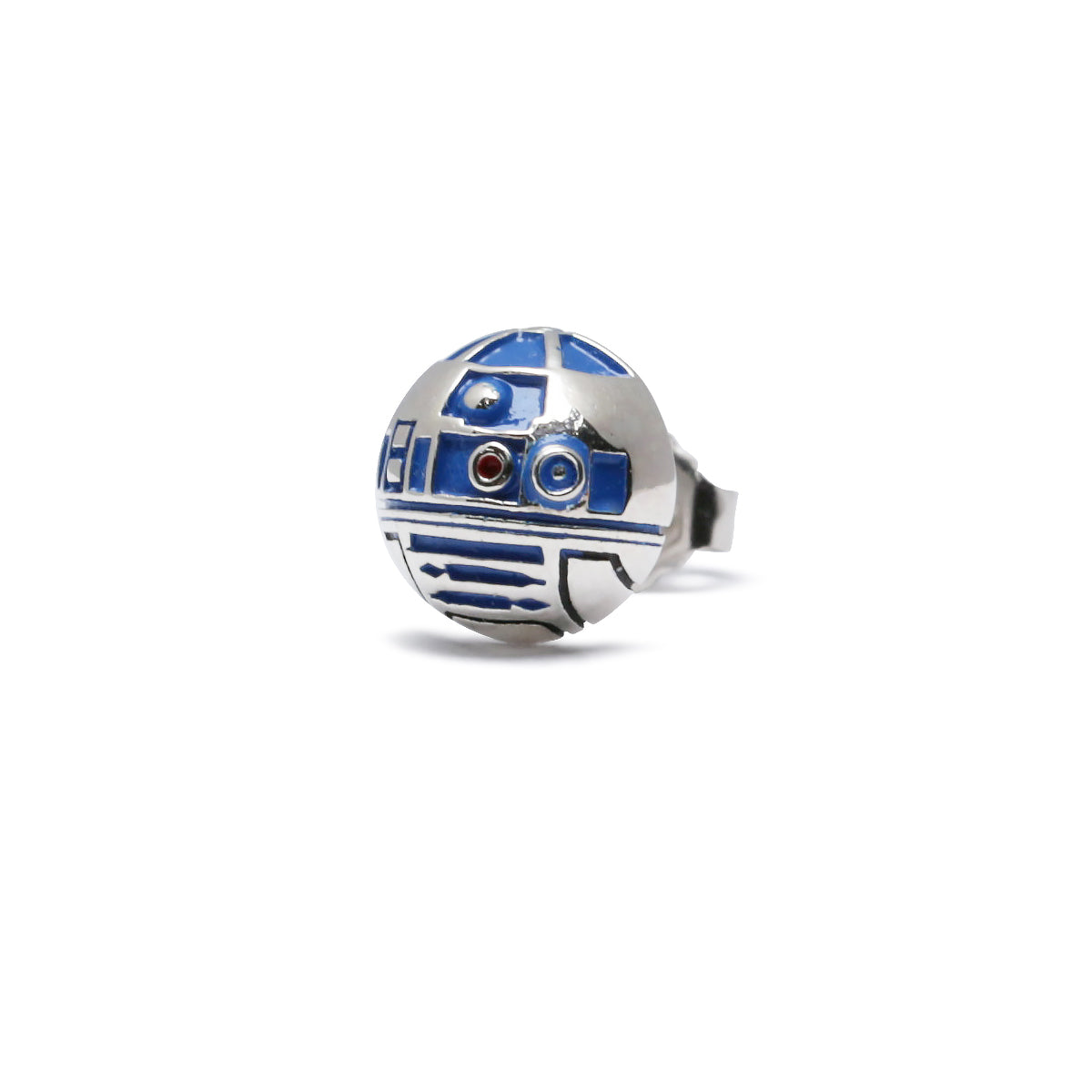星球大战™ R2D2 耳环 - 银色/单只