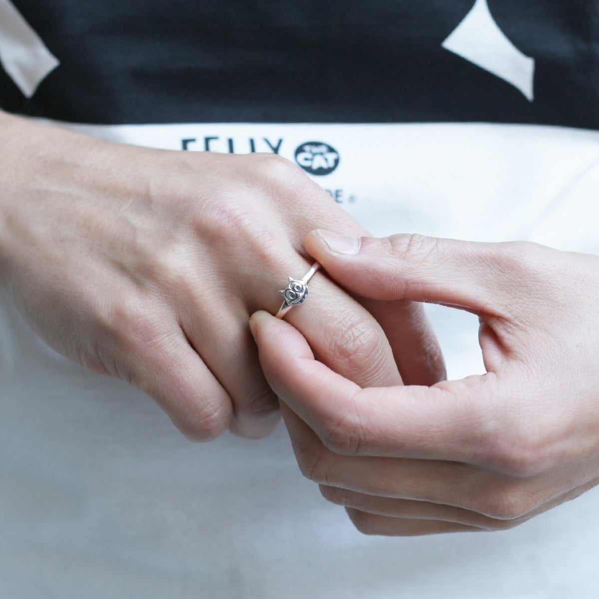 FELIX THE CAT Face Ring