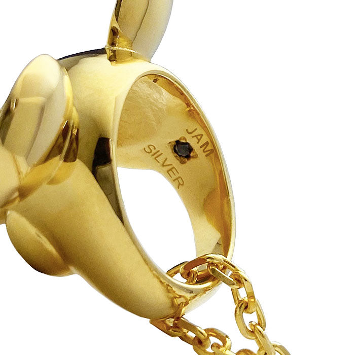 Mickey Mouse Baby Ring Necklace - Gold