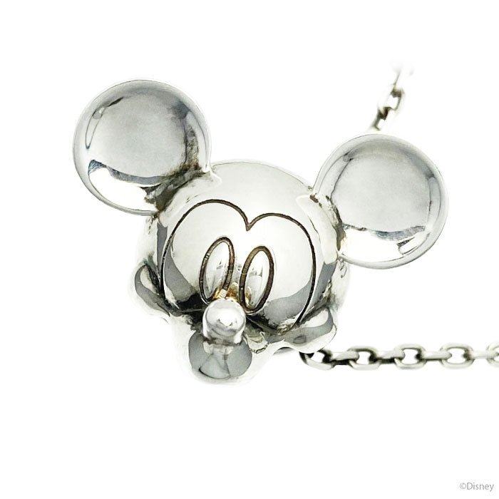 Mickey Mouse Baby Ring Necklace - Silver