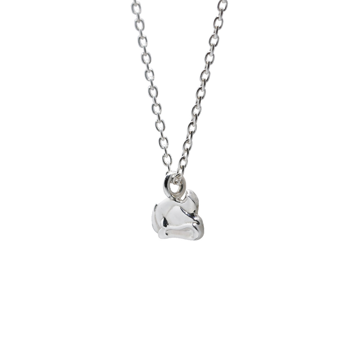 Snow White Prince's Hat Necklace Silver