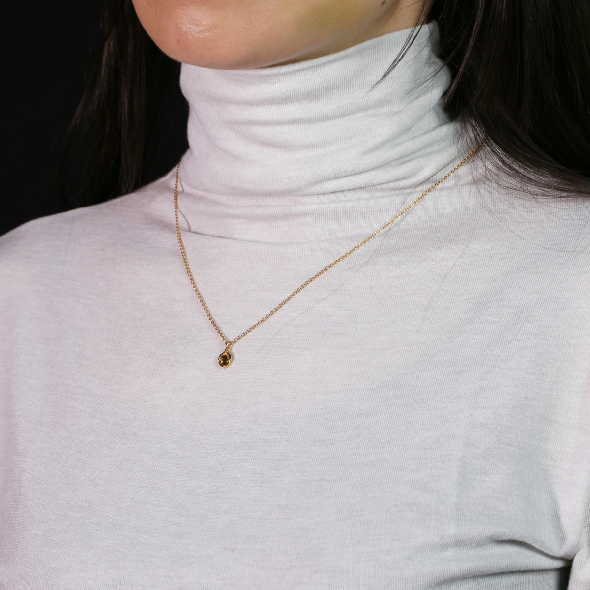 白雪公主魔鏡項鍊(金色)