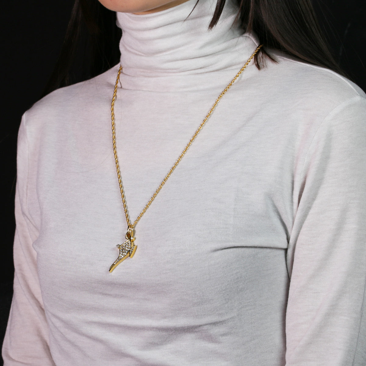 Aladdin Lamp Necklace Gold