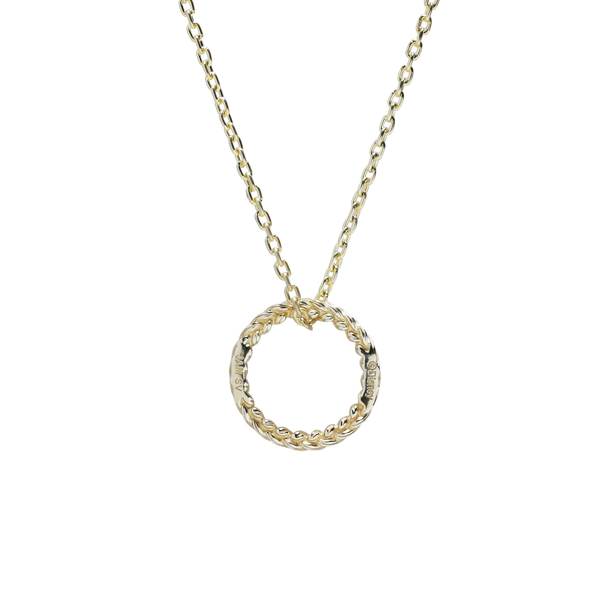 Rapunzel Braid Necklace Gold