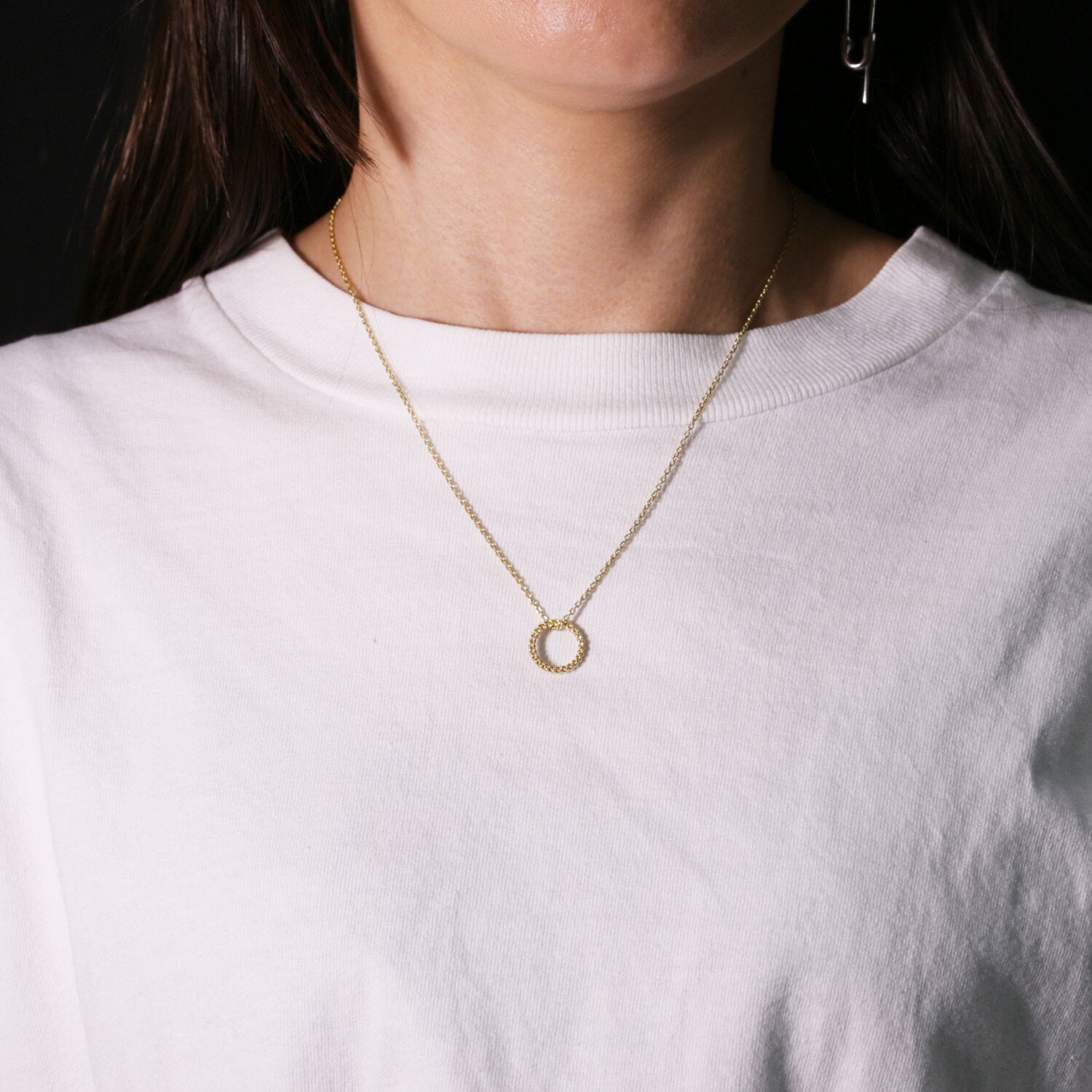 Rapunzel Braid Necklace Gold