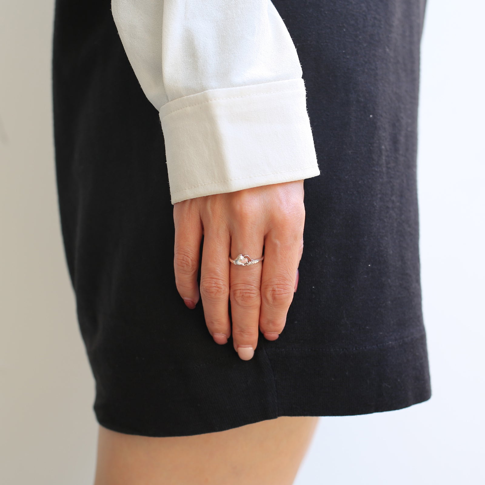 Mickey Mouse Hand Heart Ring