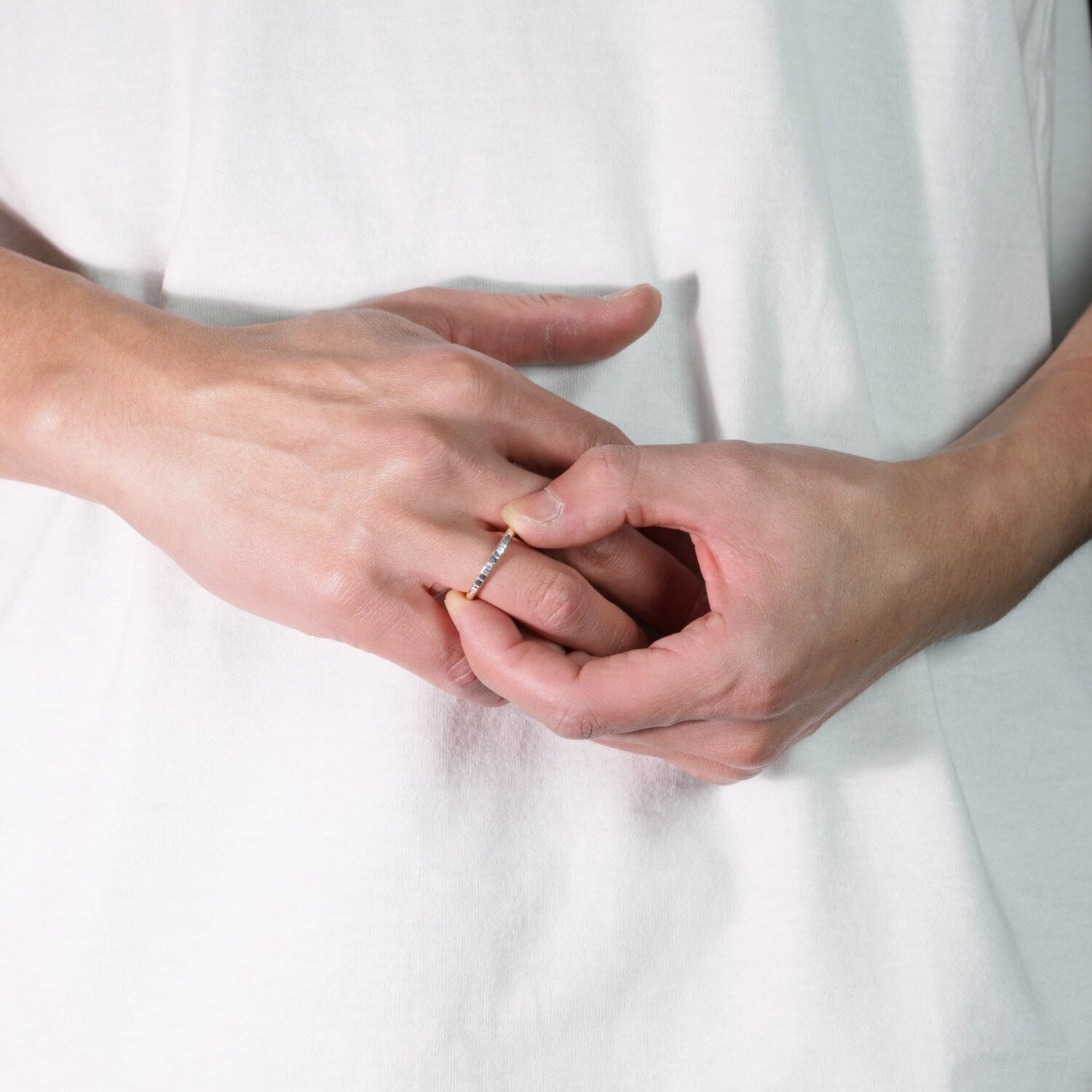 Cinderella Staircase Ring, Silver