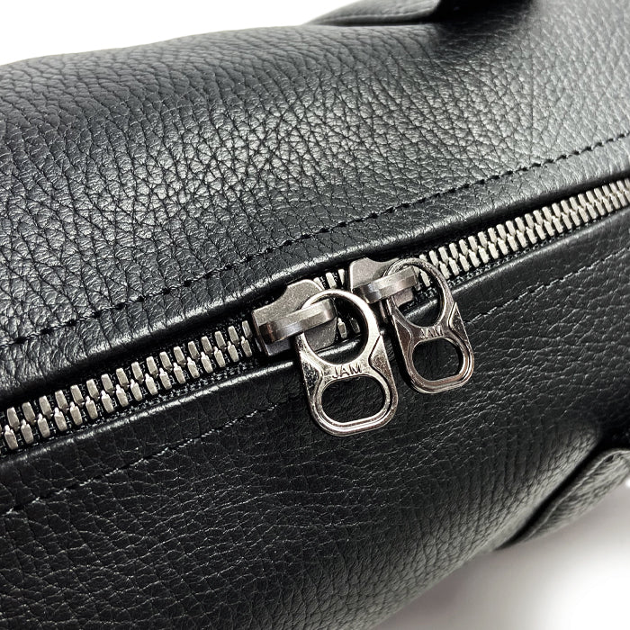 ENDURE Leather 2-Way Drum Bag Shoulder Bag S - Black