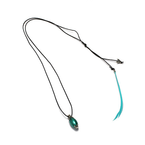 Snow White with the Red Hair Popo & Walnut Stone Necklace