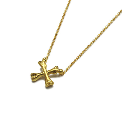 加勒比海盗:死无对证 十字骨项链 - 18K黄金