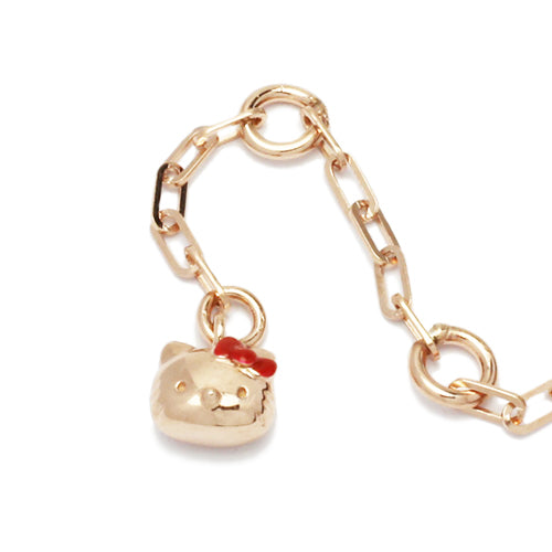 Hello Kitty Safety Pin Bracelet - Pink Gold