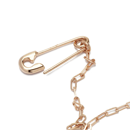 Hello Kitty Safety Pin Bracelet - Pink Gold