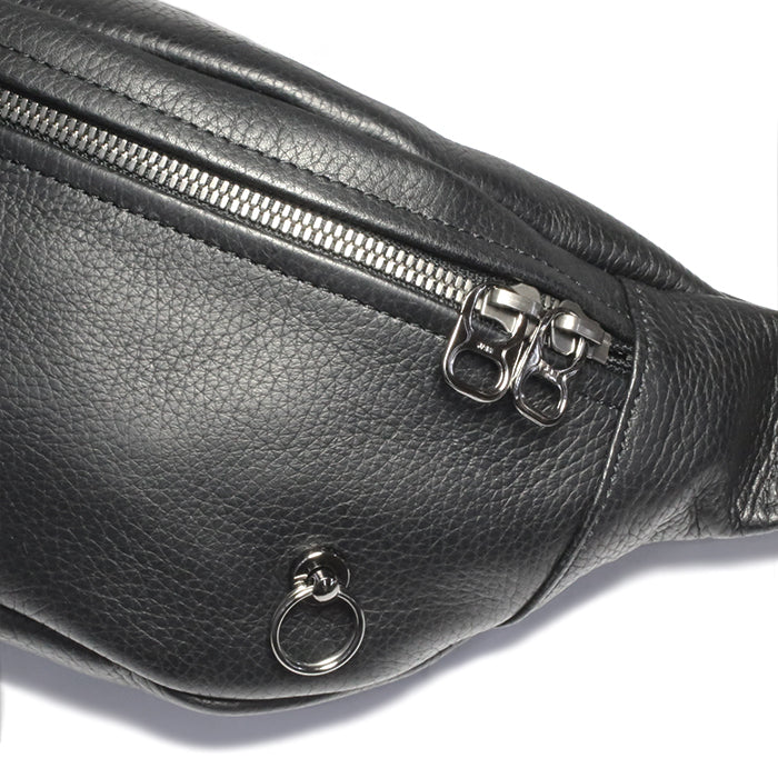 ENDURE Leather Body Bag Shoulder Bag S - Black