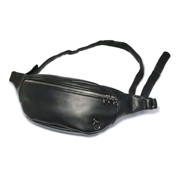 ENDURE Leather Body Bag Shoulder Bag S - Black